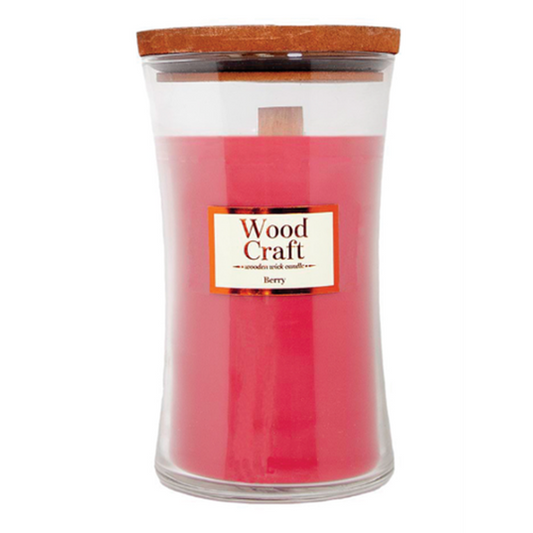 Woodcraft Large Hourglass Crackling Wooden - (Berry) 595g / 21oz