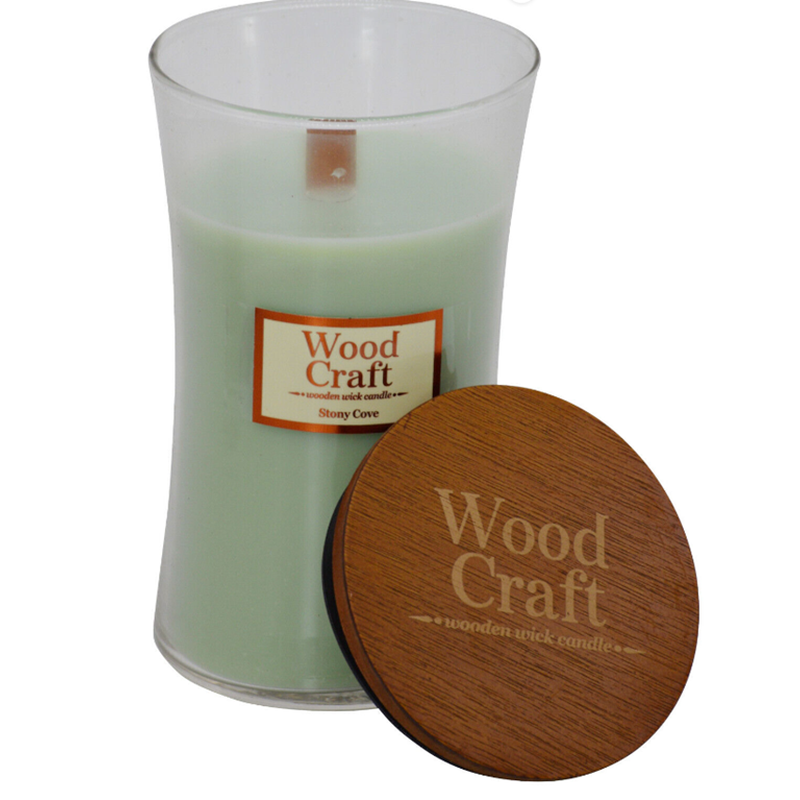 Woodcraft Large Hourglass Crackling Wooden - (Stony Cove) 595g / 21oz