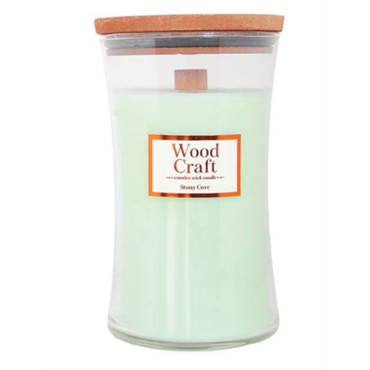 Woodcraft Large Hourglass Crackling Wooden - (Stony Cove) 595g / 21oz