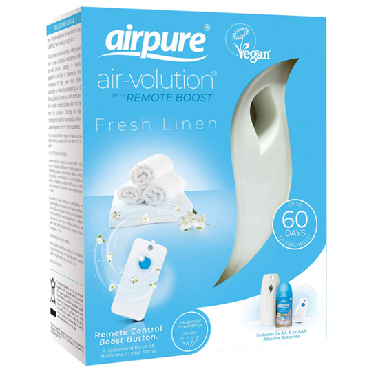 Airpure Air-Volition Automatic Air Freshener with Remote Boost - Fresh Linen Fragrance10