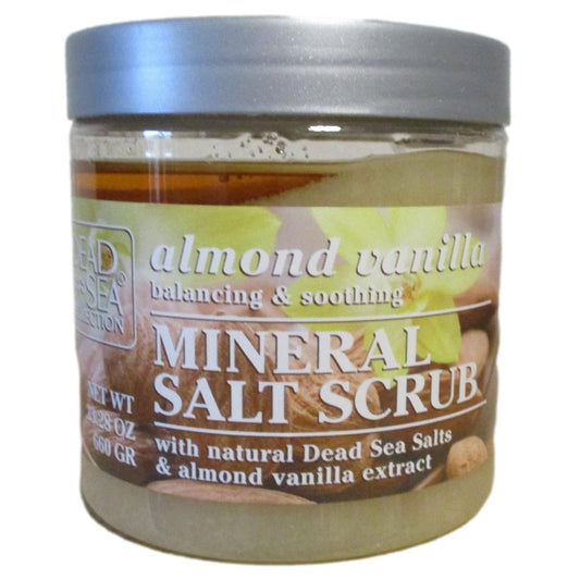 Dead Sea Scrub Mineral Dead Almond & Vanilla - Bath Body Scrub Large 660g