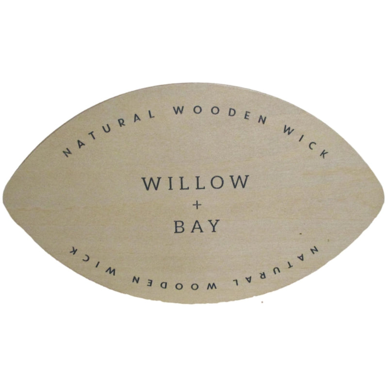 Willow Bay Crackling Wick Candle - Bergamot & Cedarwood - 484g (30hrs Burn Time)