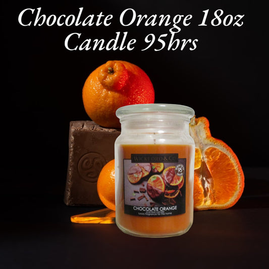 Wickford & Co Scented Candle - (Chocolate Orange) 95hrs Burning Time