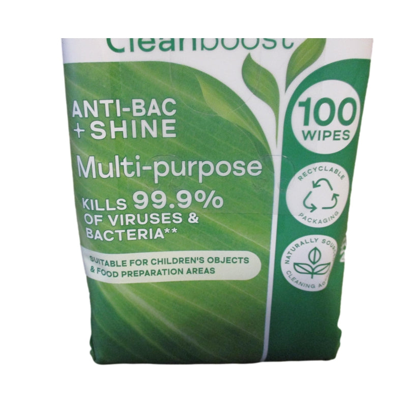 Cif Power & Shine Multi-Purpose Large & Thick Wipes (2 x 100 Wipes)