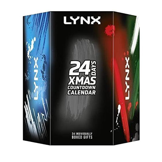 LYNX / 24-Day Countdown Calendar with 24 Individually Boxed Gifts for him.