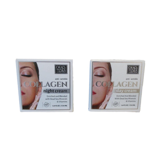 Dead Sea - Collagen Anti-Wrinkle Day & Night Cream 2 x 50 ml