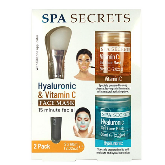 Spa Secrets: Hyaluronic & Vitamin C Face Mask Set