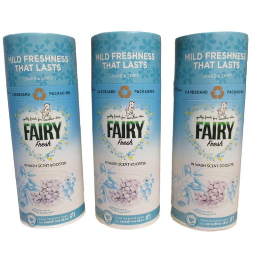 In-Wash Beads Scent Booster, 3 x 176g Pack's, (Fairy Fresh)