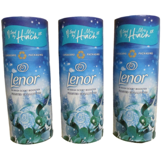 Lenor Beads In-Wash Scent Booster, 3 x 176g Pack's, (Forest Eucalyptus)