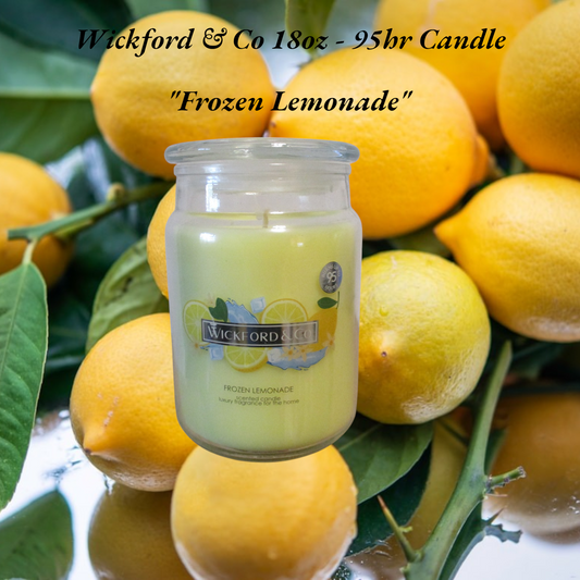 Luxury Scented Candle - (Frozen Lemonade) - (By Wickford & Co)