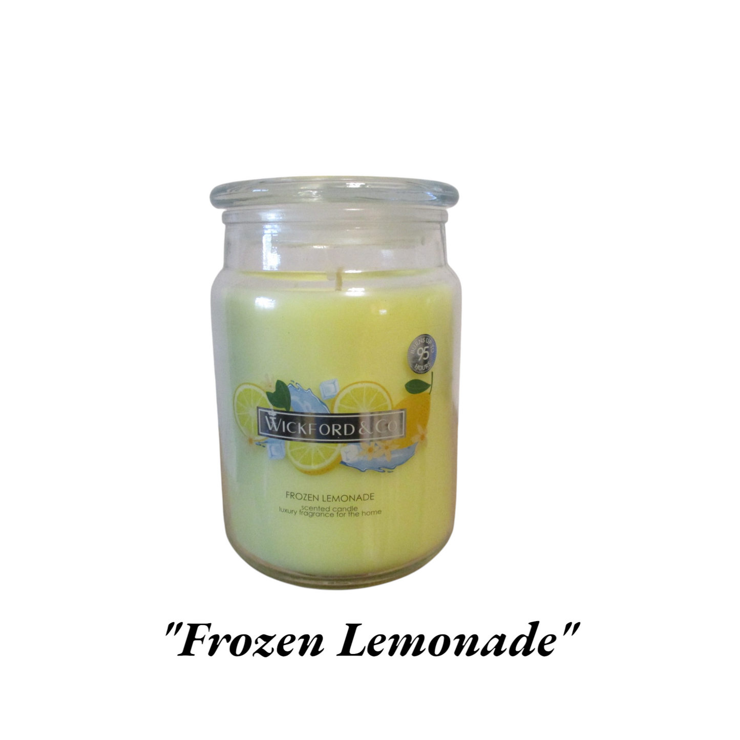 Luxury Scented Candle - (Frozen Lemonade) - (By Wickford & Co)