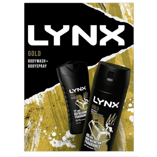 Lynx Body Spray Duo Gold Gift Set. RRP (£8.00)