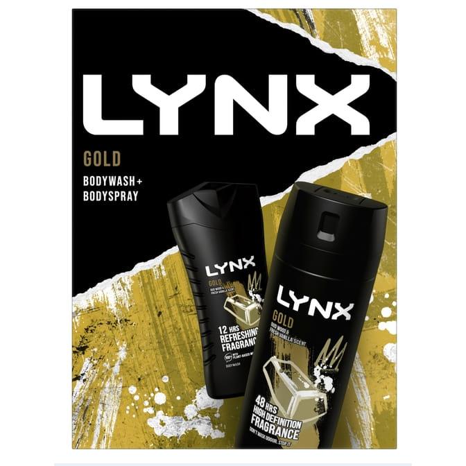 Lynx Body Spray Duo Gold Gift Set. RRP (£8.00)