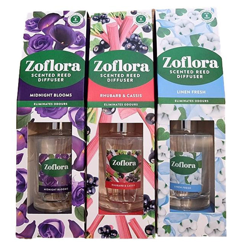 Zoflora Linen Fresh Reed Diffuser 100ml - Lasts Up To 8 Weeks