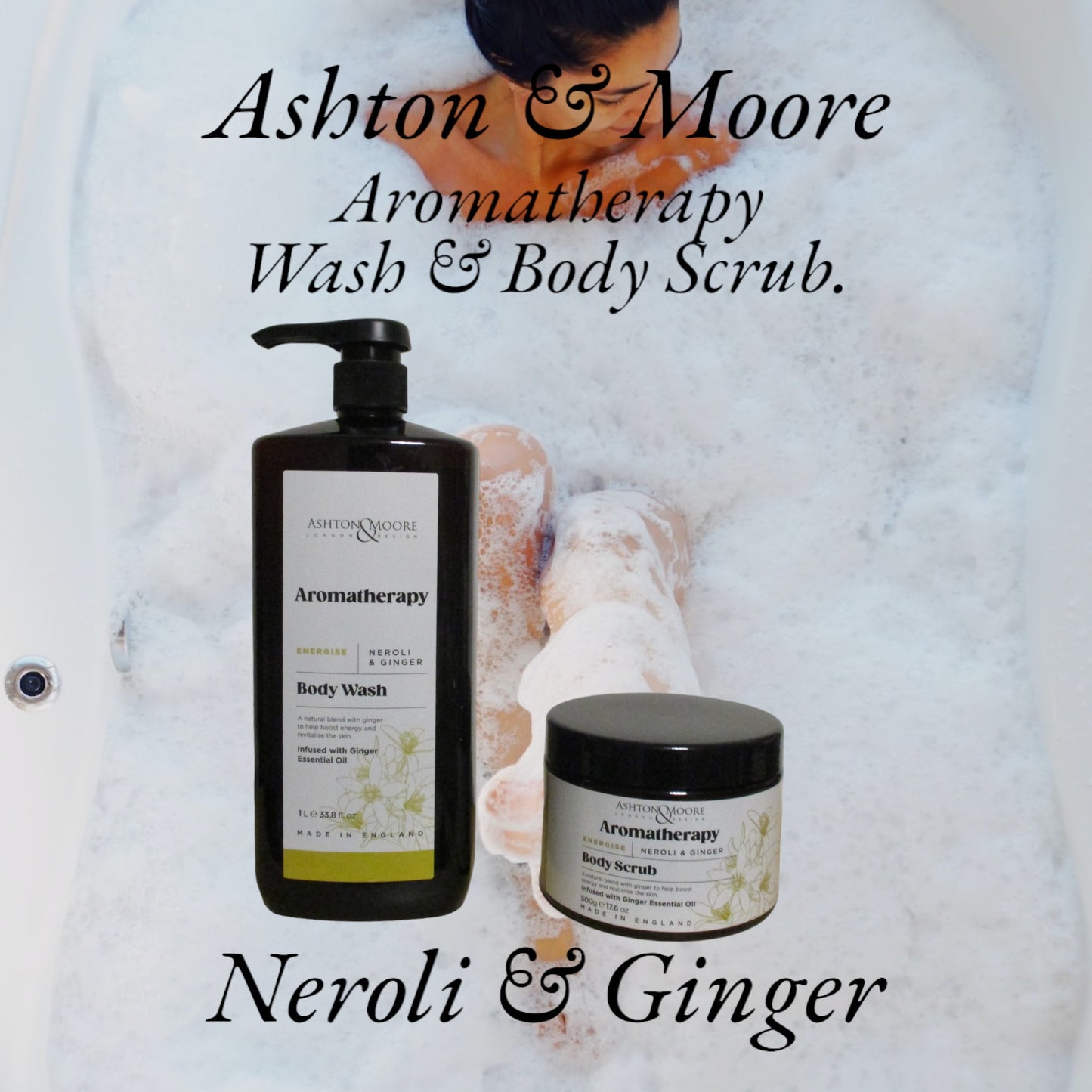 Ashton & Moore – Aromatherapy Body Wash & Body Scrub.Wash