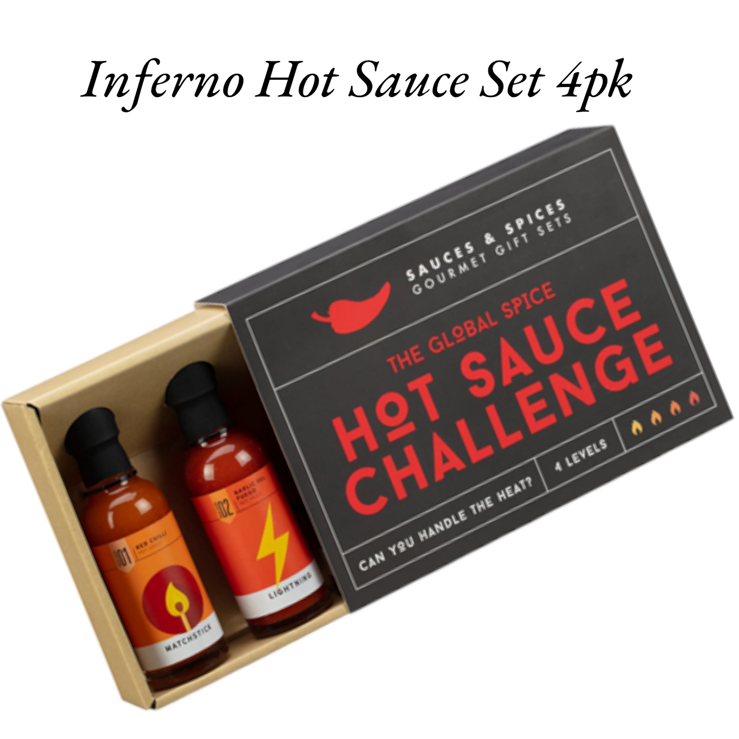 Hot Sauce Challenge Set 4pk