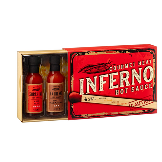 Inferno Hot Sauce Set 4pk