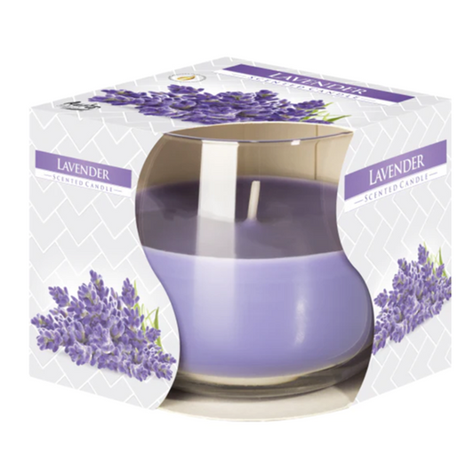 Aura - Scented Candle in Glass Jar (Lavender) 24hr Burning Time