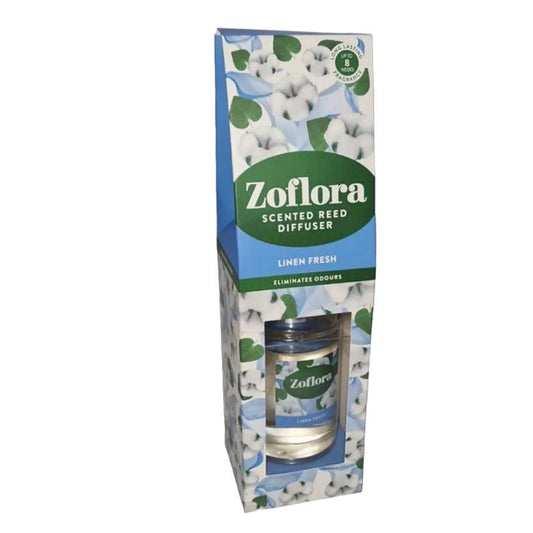 Zoflora Linen Fresh Reed Diffuser 100ml - Lasts Up To 8 Weeks