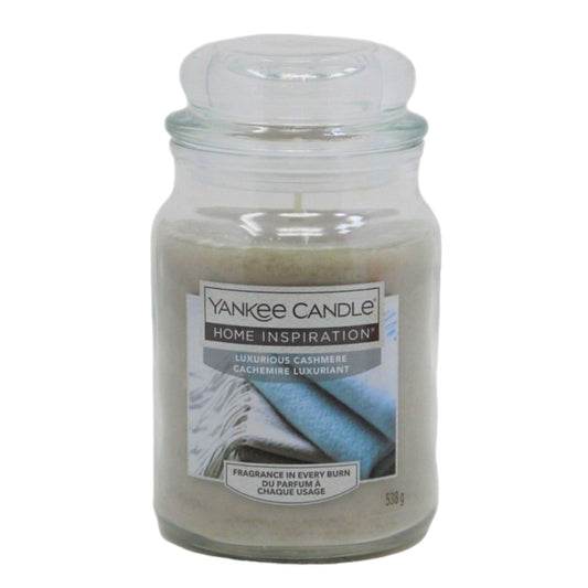 Yankee Candle Luxurious Cashmere - Large Jar - 538g Burn Time 120hrs Approx.