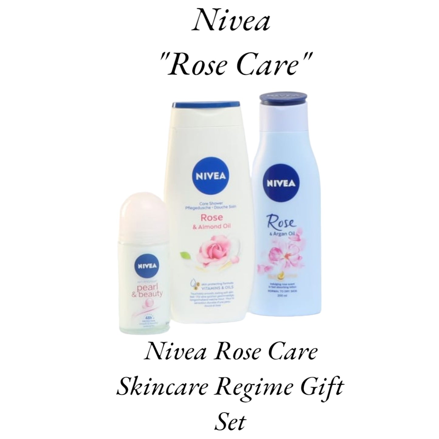 NIVEA Rose Soft Skincare Regime Gift Set.