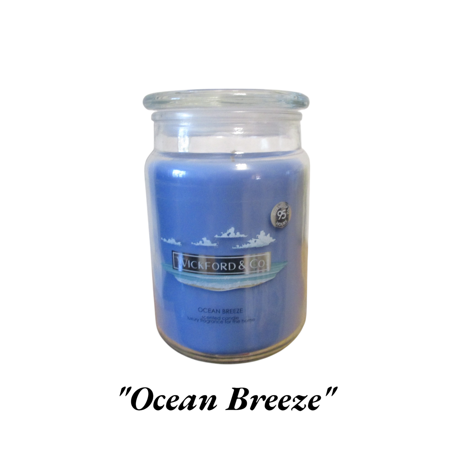 Luxury Scented Candle - (Ocean Breeze) - (By Wickford & Co)