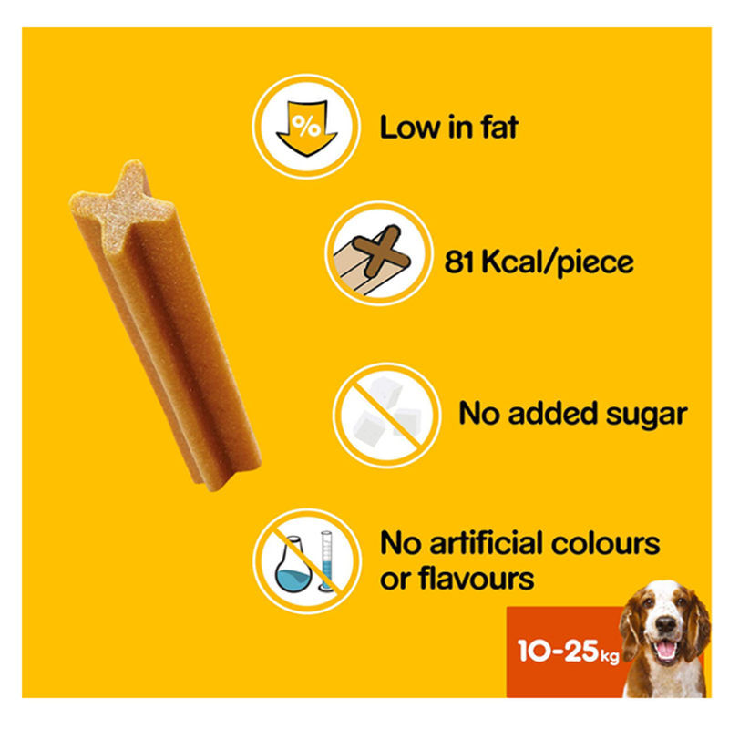 Pedigree Dentastix 2 Packs Of 28 Sticks (56 In Total) For Medium Dogs (10-25kg)