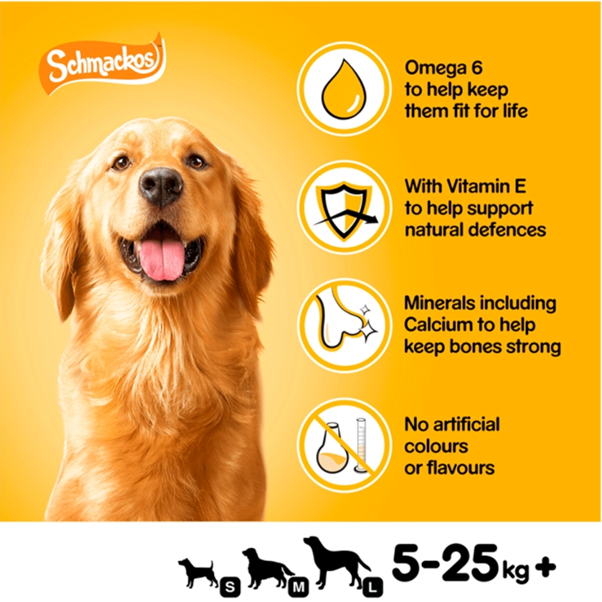 Pedigree Schmackos Adult Dog Treats Meat Variety (Case of 9 x 20 Sticks)
