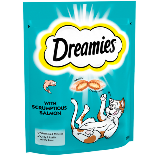 Dreamies Cat Treats Mega Pack With Salmon 200g (6x)