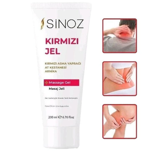 MASSAGE GEL SINOZ RELAXING AND HEATING GEL PROVIDES INSTANT REGIONAL RELIEF