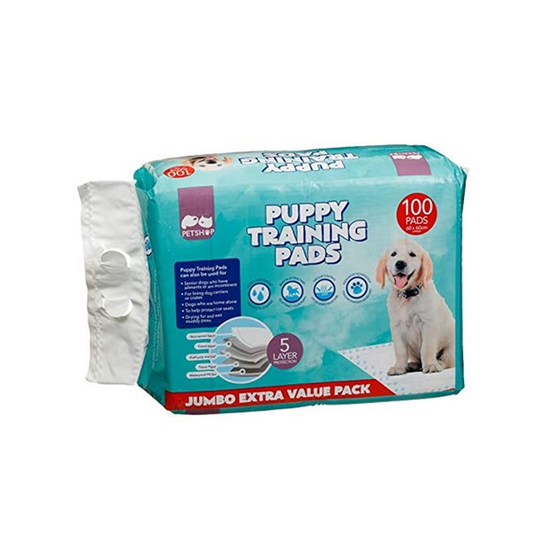 Premium 100 x Puppy Training Disposable Pads / Mat For Young Pets And Older Pet Dogs, With Incontinence