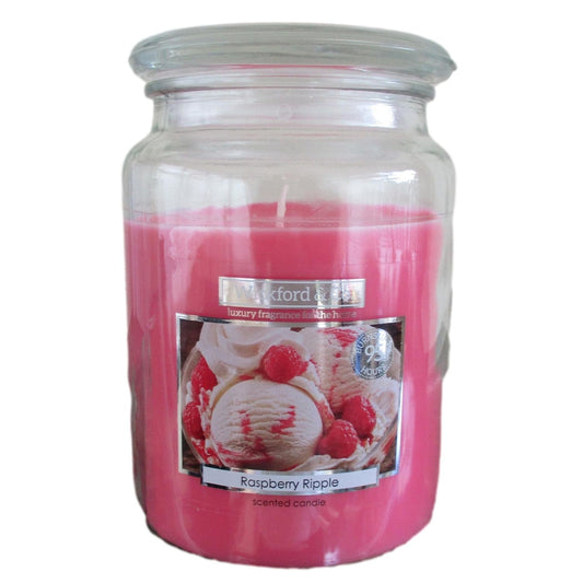 Luxury Scented Candle - (Raspberry Ripple) - (By Wickford & Co)