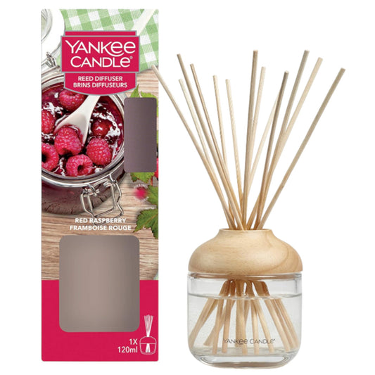 Yankee Candle Reed Diffuser | Red Raspberry | 120 ml | Up to 10 Weeks of Fragrance.