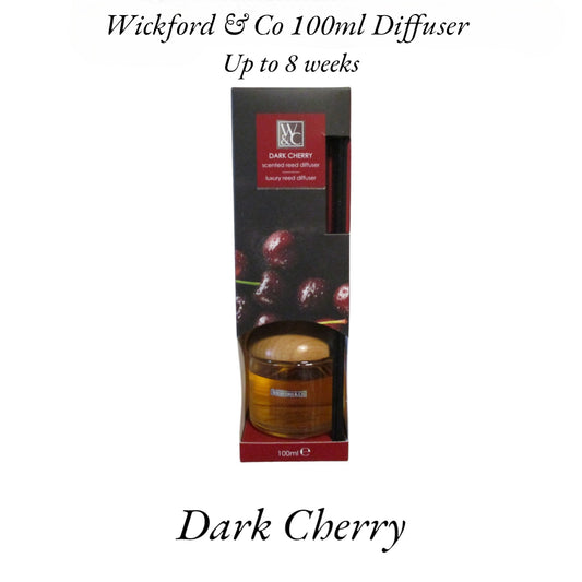 Wickford & Co - "Dark Cherry" -  Reed Diffuser Luxury Fragrance 100ml
