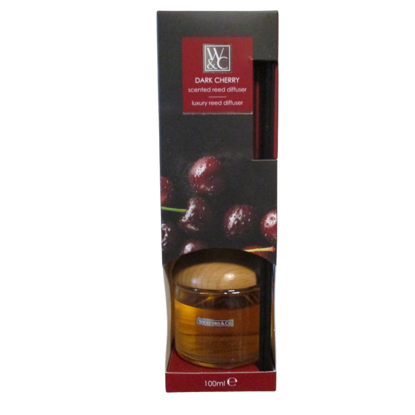 Wickford & Co - "Dark Cherry" -  Reed Diffuser Luxury Fragrance 100ml