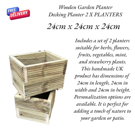 Wooden Garden Planter Box Planter