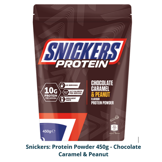 Snickers Protein Powder 450g - Chocolate Caramel & Peanut Flavor