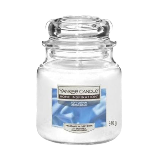 Yankee Candle Soft Cotton - Medium jar candle 340g