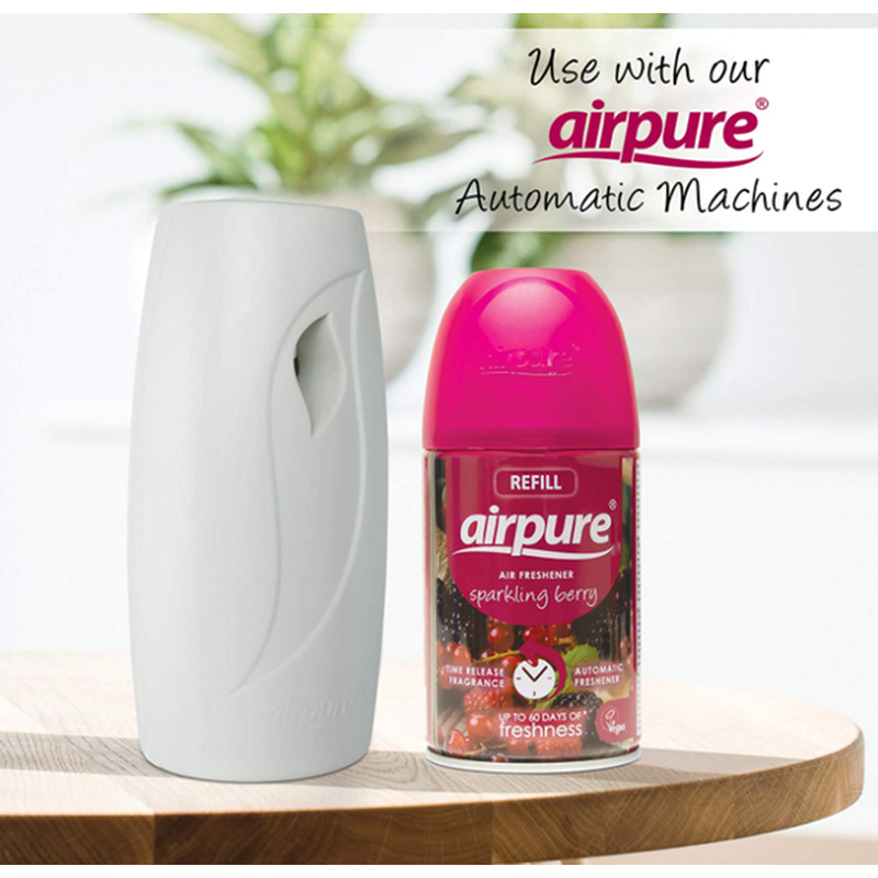 Airpure Air-O-Matic Air Freshener Refill - Sparkling Berry Fragrance x 3
