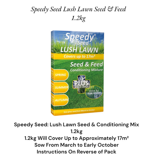 Speedy Seed Lush Lawn Seed & Feed 1.2kg