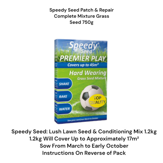 Speedy Seed Patch & Repair Complete Mixture Grass Seed 750g