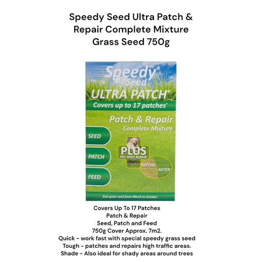 Speedy Seed Ultra Patch & Repair Complete Mixture Grass Seed 750g