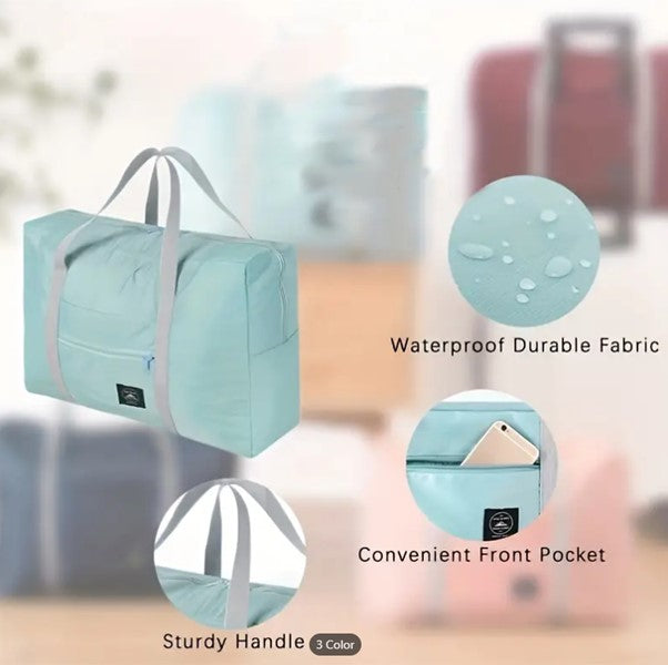 Handy Fold- Away - Under Seat Cabin Bag - Flight Hand Luggage 45cm x 30cm x 13cm