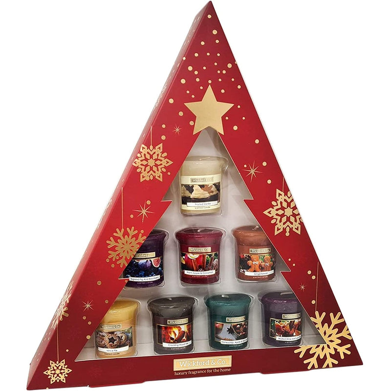 Wickford & Co Votive Candle Selection Of 8 Fragrance Christmas Candles Gift Set