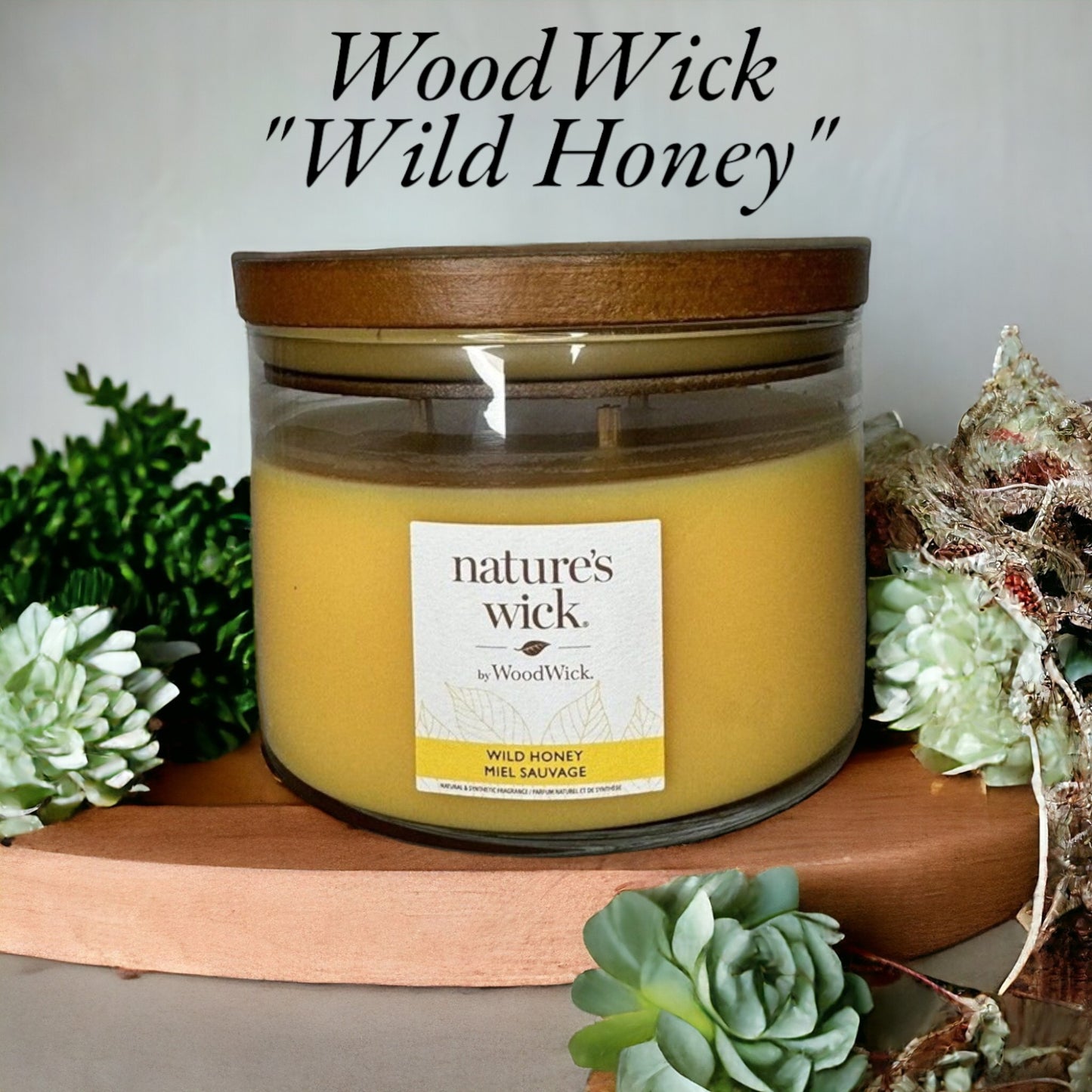Natures Wick By WoodWick 284g & 433g Candles (Clean Burn)