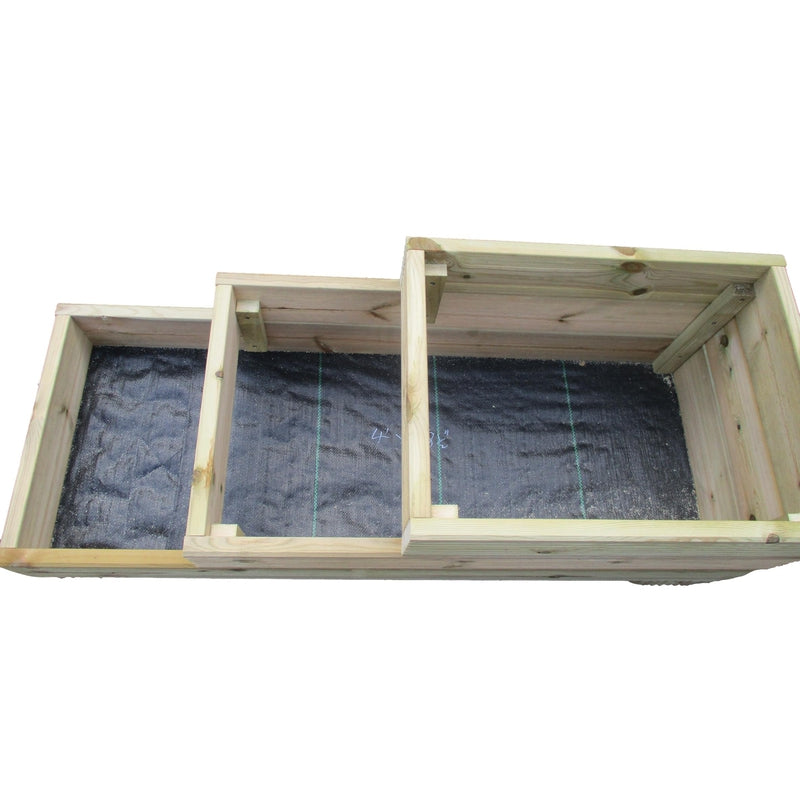 Standard 4ft Long - Decking Stepping Planter 18" Wide
