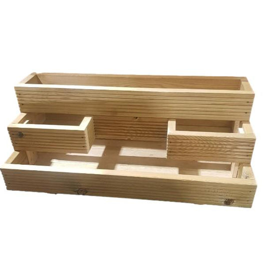 Handmade X-Large Decking Planter 3 Tier 40cm x 100cm x 41cm (W x L x H)