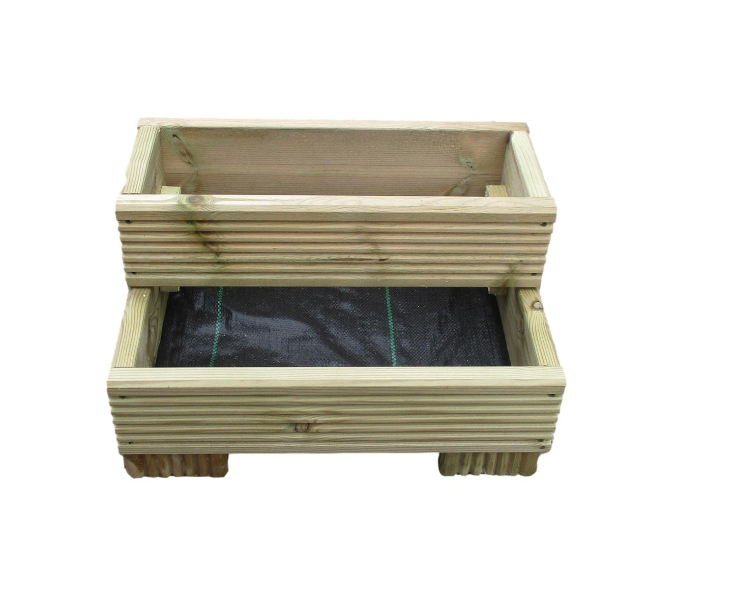 Handmade X-Large Decking Planter 2 Tier Ethically Sourced Wood
