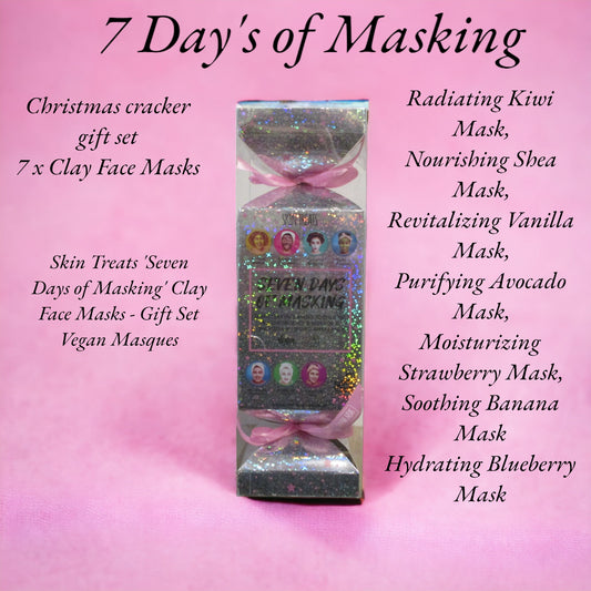 7 Days Masking - Vegan Clay Skin Masks Calming, Soothing, Hydrating & Purifying etc.