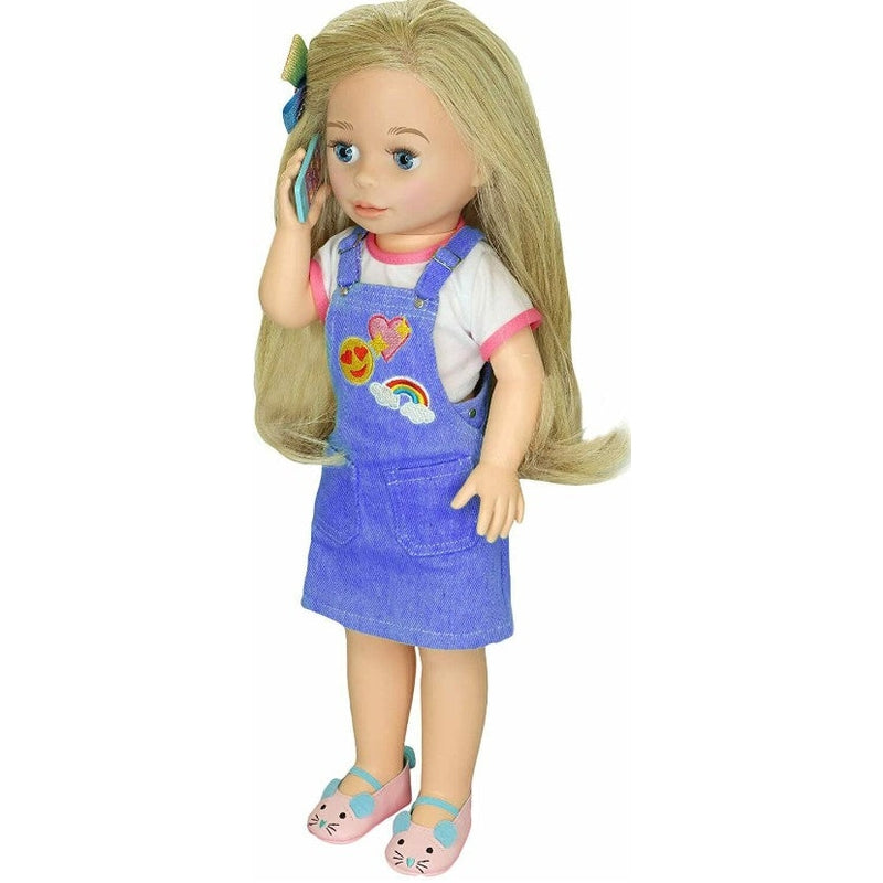 Call Me Chloe Interactive 18" Talking Doll & Phone 30+ Phrases New Kids Toy 3+40